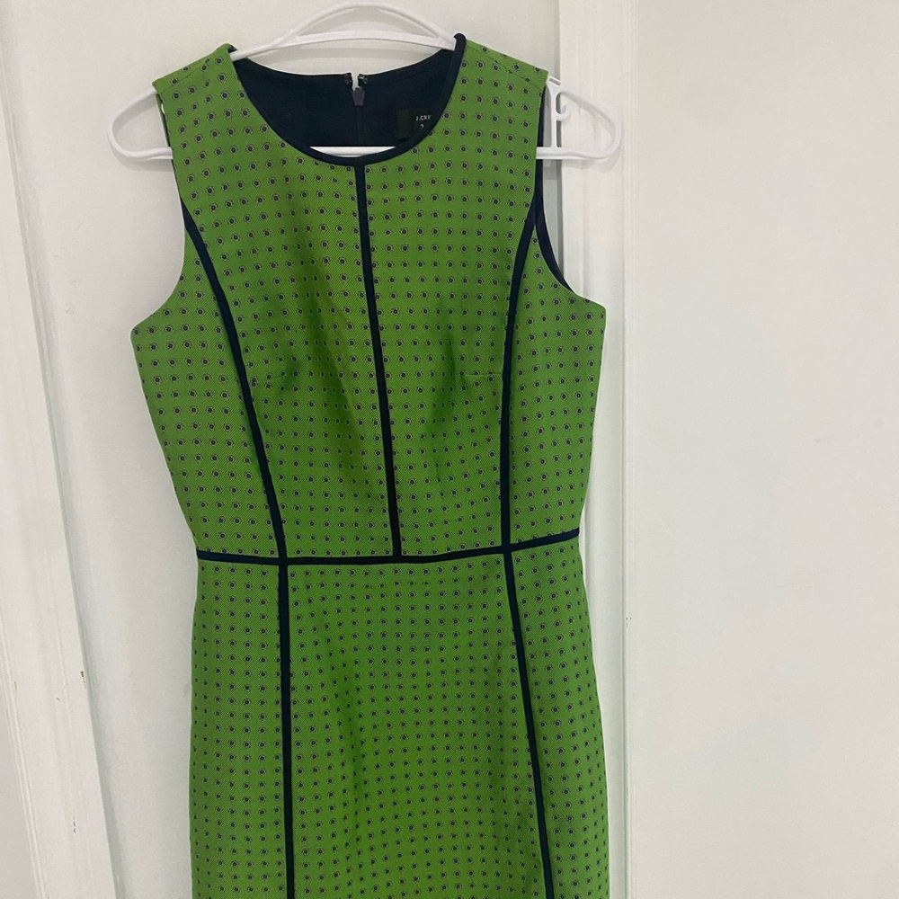 💚J. Crew Green and Navy Mini Dress💚